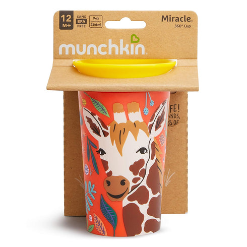 Munchkin® Miracle® 360 Wildlove Sippy Cup, 9 Oz, Giraffe...