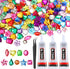 Anezus 900Pcs Jewels for Bedazzling with 3 Pack B7000 Jewelry Glue, Flat Back Craft Gems Rhinestones for Clothing, Sequins Rhinestones Gemstones f...