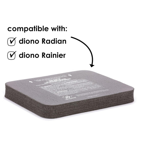 Diono Angle Adjuster Car Seat Leveler, Car Seat Wedge Cushion, Foam Provides More Legroom for Rear-Facing Car Seats...