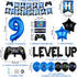 9th Video Game Birthday Party Decoration Balloons Game on Party Supplies Set Include Happy Birthday Banner Foil Balloon Latex Balloon Ideal for Ki...