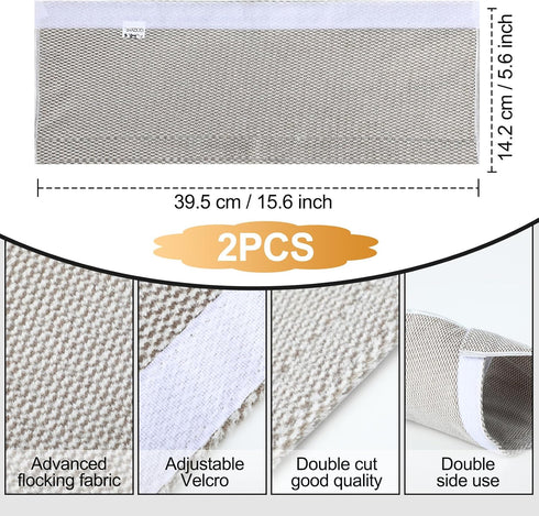Refrigerator Door Handle Covers Keep Fridge Clean and Beautiful, Pack of 2 (16"*4", Plush)...