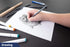 Pacific Arc Woodless Graphite Pencil 6 Pack Set, 12B, 10b, 8B, 6B, 4B, & 2B, for Sketching, Drawing, Coloring and Art...