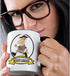 3dRose Funny Worlds Greatest Scout Leader Cartoon Two Tone Mug, 11 oz, Black/White...