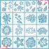 17 Pieces Flower Stencils for Painting on Wood Large Sunflower Painting Stencil Template Summer Butterflies Bird Rose Leaf Reusable Stencils DIY f...