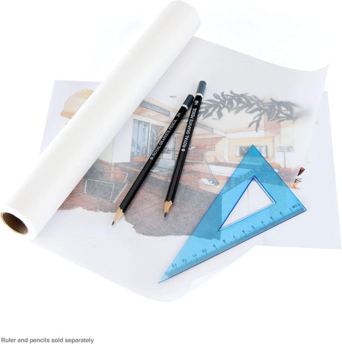 Bee Paper 12" x 20 yds Sketch and Trace Roll, White...