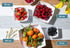 Posh Setting Square Plastic Serving Bowls, Small White Plastic Candy Bowls, 4 Pack Plastic Disposable Party Snack, Buffet, Chips, or Salad Bowl, H...