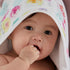 HonestBaby 3-Piece Organic Cotton Hooded Towel & Washcloth Set, Rose Blossom, One Size...
