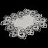 Silver Gray European Lace and Antique Fabric Placemats, Doilies (12Wx18L Set of 2)...