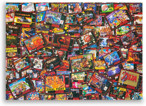 Toynk Super Never Ending Showdowns Retro Video Games 1000-Piece Jigsaw Puzzle for Adults, Kids, Interactive Brain Tease Toys & Games, Home Activit...