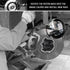 Car Cube Brake Caliper Compression Tool with 2PCS Brake Caliper Hangers,Stainless Steel Brake Caliper Tool Fits 3/8" Square Driver,Universal Car R...