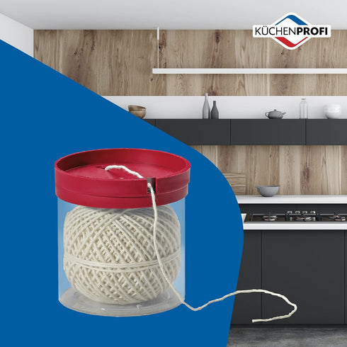 Kitchen Twine with Acrylic Twine Dispenser, All-Purpose Cooking and Baking String...
