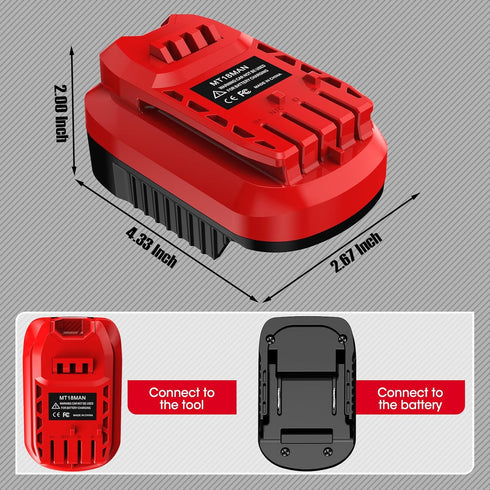 Adapter for Craftsman V20 Cordless Tools, for Makita 18V Li-ion Battery Convert to for Craftsman New 20V Power Tool (Adapter Only)...