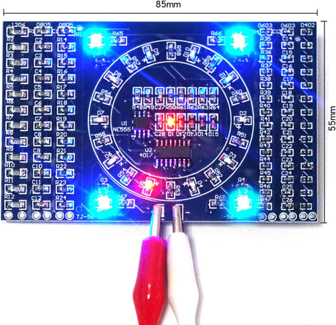Soldering Practice Kit,DIY SMD SMT Welding Practice Soldering Skill Training Board (Soldering-150 Elements)...