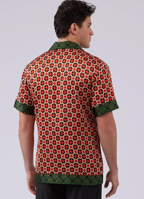McCall's Men's Fitted Bowling Shirt Sewing Pattern Packet, Design Code M8459, Sizes 34-36-38-40-42, Multicolor...