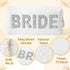 Bride Cosmetic Toiletry Bag - Bride to be Makeup Bag Large Capacity Travel Toiletry Bag With Diamond Rhinestone Portable Purse for Wedding Engagem...