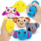 teytoy Mini Sensory Stress Ball for Kids and Adults,5 pcs Plush Stuffed Animals Farm Friends Infant and Toddler Toys Owl, Elephant, Koala, Chicken...