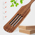 ABOOFAN Slotted Spurtle Set, Wooden Kitchen Utensils Set 31cm Wooden Spoons Utensils for Cooking Stirring Salad Mixing Serving Spurtles Kitchen To...