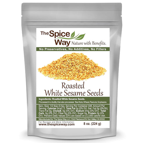 The Spice Way Roasted White Sesame Seeds - 8 oz...