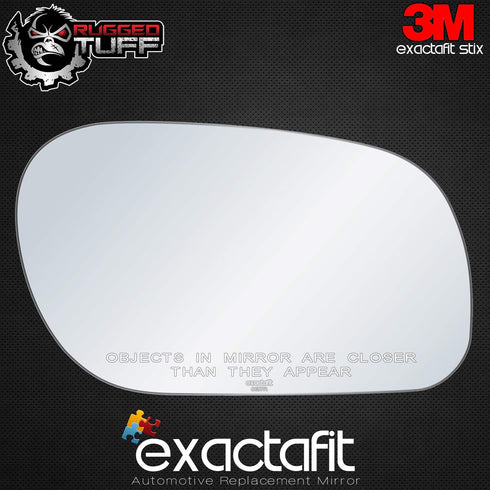 exactafit 8137R Passenger Side Mirror Glass Replacement Repair Compatible With 1997-2011 Ford Crown Victoria, 1998-2011 Mercury Grand Marquis, 200...