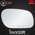 exactafit 8137R Passenger Side Mirror Glass Replacement Repair Compatible With 1997-2011 Ford Crown Victoria, 1998-2011 Mercury Grand Marquis, 200...