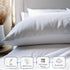 Heirloom Soft, Smooth & Thick Certified 800 Thread Count 100% Cotton Sateen is Superior to Egyptian Cotton Claims, 2 White Standard Pillowcases Fi...