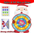 30” Christmas Decorations Party Favors Stocking Stuffers, Large Santa Claus Dart Board Game, Christmas Party Supplies Indoor Outdoor Decor, Xmas B...