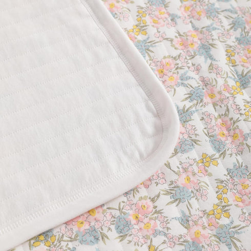 NTBAY Jersey Cotton Quilted Toddler Blanket, Breathable and Warm for Boys and Girls Baby Blanket, 30x40 Inches, Pink Floral...
