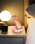 TOPGO Acrylic Cell Phone Stand, Clear Phone Holder for Office Desk, Vanity, Kitchen Counter, Bedside Table, Compatible with iPhone 15 14 13 12 11 ...