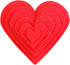 Playfully Ever After 1 to 6 inch Multi-Size Pack Stiff Felt Hearts 18pc (Red)...