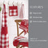 Elrene Home Fashions Farmhouse Living Buffalo-Check Pot-Holder Set, Rustic Pot Holders for Kitchen, Set of 2, 8" x 9", Red/White...