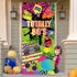 Totally 80's Door Cover, Large Fabric 80's Hip Hop Sign Graffiti Backdrop, Party Retro Decoration Banner for Theme Party Supplies Favors, 78.7 x 3...