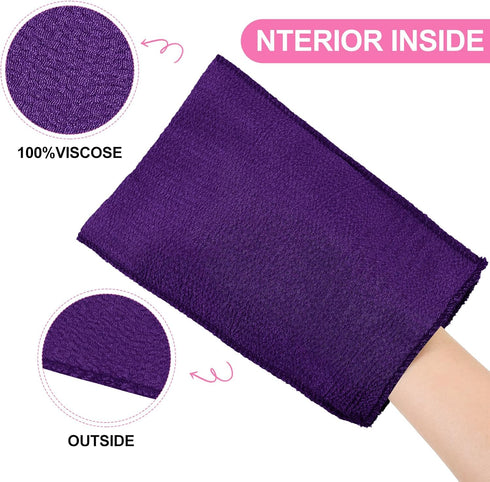 Tatuo 12 Pieces Korean Exfoliating Mitt Exfoliating Cloth Towel Korean Style Body Scrub Korean Style Scrubbing Cloth Bath Body Exfoliating Scrub T...