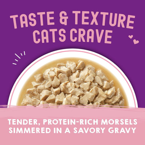 Stella & Chewy’s Carnivore Cravings Morsels & Gravy Chicken & Salmon Recipe Wet Cat Food Pouches – (2.8 Ounce Pouch, Case of 12)...