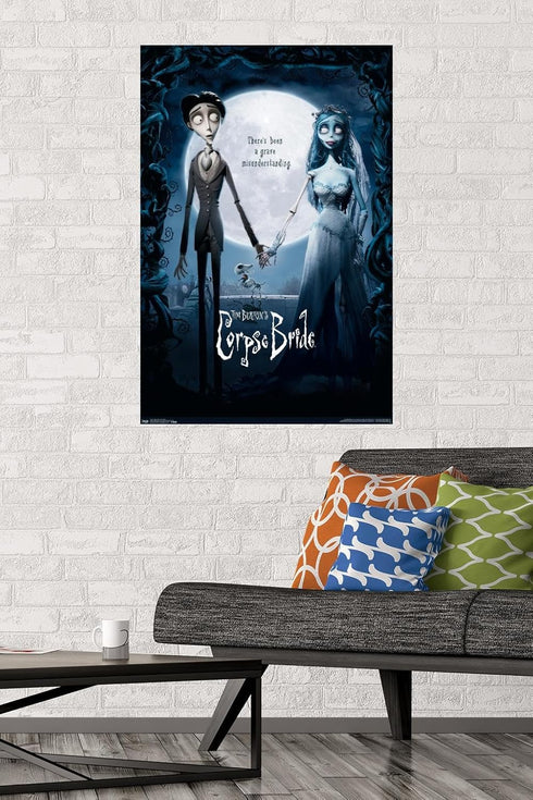 Trends International Tim Burton's The Corpse Bride - One Sheet Wall Poster, 22.375" x 34", Premium Poster & Mount Bundle...