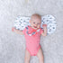 Dodo Babies 5-Pack Baby Burp Cloths - Soft, Absorbent Cotton Burp Cloths - includes Pacifier Case and 2 Pacifier Clips - Colors: Pink and White...