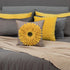 3D Sunflower Handmade Throw Pillow Cover Decorative Pillowcase Yellow Plaid for Home Bed Living Room Decor 18 x 18 Inch...