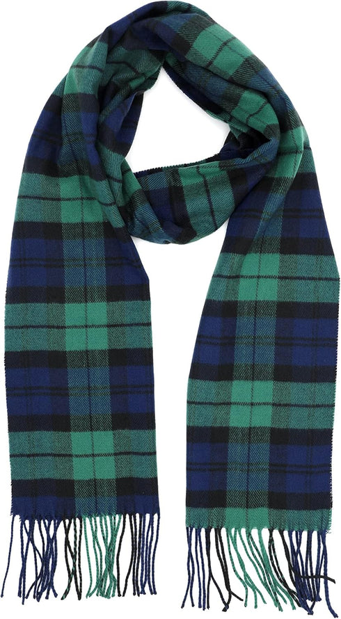 Achillea Scottish Tartan Plaid Scarf - Warm Cashmere Feel Winter Scarf, Scarves for Holiday, Christmas & Daily Wear...