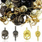 40Pcs Metal Brad Fasteners with Pull Rings Small Ring Fasteners Ring Pulls Handle for DIY Crafts Decoration Accessories...
