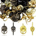 40Pcs Metal Brad Fasteners with Pull Rings Small Ring Fasteners Ring Pulls Handle for DIY Crafts Decoration Accessories...