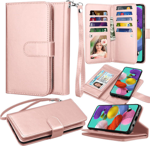 Takfox Galaxy A71 5G Case, for Samsung A71 5G Wallet Case, PU Leather 9 Card Slots ID Credit Card Holder Folio Flip Magnetic Detachable Phone Case...
