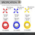 Conext Link 15 Crimp 4 Way X Ring Butt Connector Terminal Vinyl 22-18 16-14 12-10 Gauge AWG ?18265?...