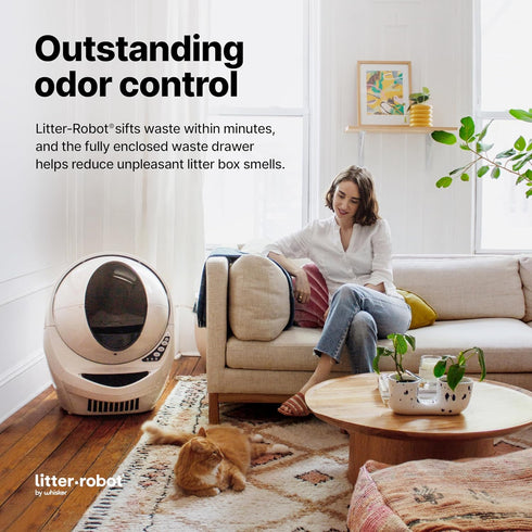 OdorTrap by Whisker, Eliminates Litter Box Odors, Includes OdorTrap Pod and Pack with Fresh Wave Technology, Compatible with Litter-Robot and Trad...