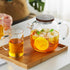 Glass Teapot with Infuser and Lid 40.6 fl oz, Stovetop Gas Safe, Thickened Heat Resistant Borosilicate Glass Tea Kettle...