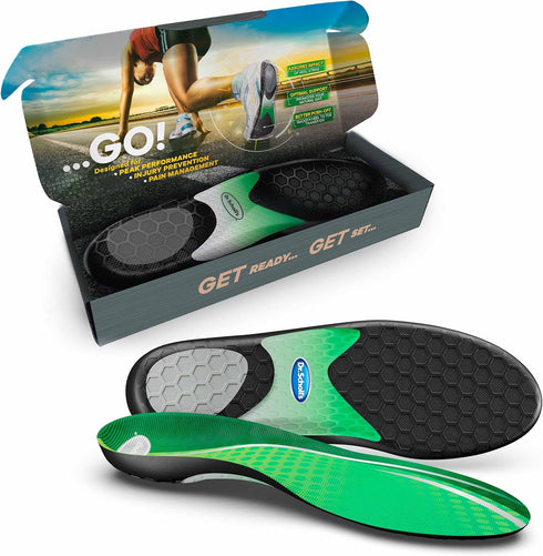 Dr. Scholl's Performance Sized to Fit Running Insoles for Men & Women // Help Prevent Plantar Fasciitis, Shin Splints and Runner’s Knee...
