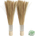LSZSSJ9.84-inch natural bamboo brush kitchen cleaning brush, used to clean grills, pans, and stoves, without damaging The surface, 2 bamboo brushe...