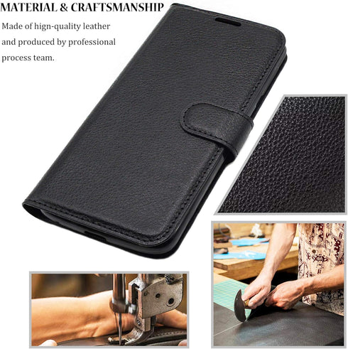 Galaxy J7 Neo/J700/Core/Nxt Case Wallet Black, Samsung Galaxy J7 2015 Leather Case, Slim PU Leather Flip Cover with Card Holder Kickstand Magnetic...