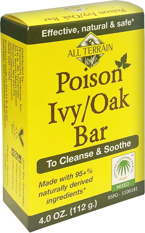 All Terrain Natural Poison Ivy Oak Relief, To Cleanse & Soothe Itchy & Irritated Skin...