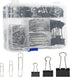 Binder Clips Paper Clips Assorted Sizes, 340pcs Black Binder Clips Jumbo Paperclips Set, Large Paper Clips for Office, School Supplies, Binder & P...