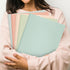 Plastic Folders with Pockets and Prong, Pack of 5, Muted Pastel Colors, Heavy Duty 2 Pocket File Folders Letter Size, Folders with Prongs for Scho...