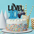 Level 10 Game Birthday Cake Topper - Video Game Boy's 10th Birthday Level Up Party Blue Cake Supplies - Game On Winner Gaming Party Decoration...